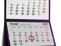 Kalendarze trójdzielne 2021