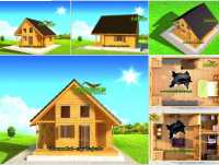 DOMEK CAŁOROCZNY OCIEPLONY letniskowy nowość 5m/7m 15/20mm