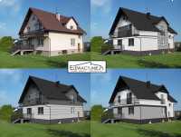 Projekty elewacji / wizualizacje fasady / Elewacje domów