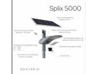 Lampa solarna Splix 5000 lumenów z czujnikiem ruchu