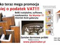 Imitacja drewna na wymiar taniej o Vat