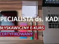 Kurs kadr online z certyfikatem i zaświadczeniem MEN
