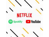 NETFLIX Spotify HBO Max Disney Plus + Tidal Viaplay Youtube Player