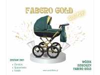 NOWY Wózek Dziecięcy Fabero Retro zestaw 3w1 