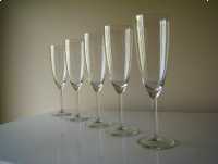 Krystaliczne lampki - kieliszki na wino, szampanówki 5 szt  
