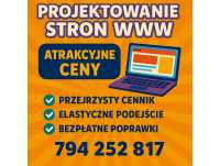 Projekty stron www, Wordpress/ Bez zaliczki/ Bezpłatne poprawki