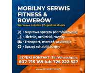 Serwis Siłowni i Sprzętu Sportowego, Mobilny Technik, Warszawa/Łódź/Lublin/Kielce/Olsztyn