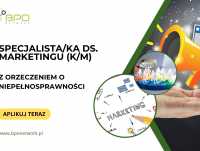 Specjalista/Specjalistka ds. marketingu z orzeczeniem o niepełnosprawności -praca zdalna/hybrydowa dla osób z całej Polski