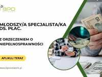 Młodszy Specjalista/Młodsza Specjalistka ds. płac. z orzeczeniem o niepełnosprawności - praca zdalna dla osób z całej Polski