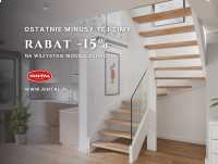 Ostatnie minusy tej zimy? Zostaw je za sobą. Teraz wchodzimy na plus – i to konkretny. -15% na schody na wymiar.