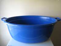 Duża miska, wanienka owalna 74 cm / 60 litrów na pranie miednica basenik balia granatowa 